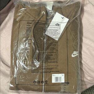 Nike Tan Full-Zip Hoodie